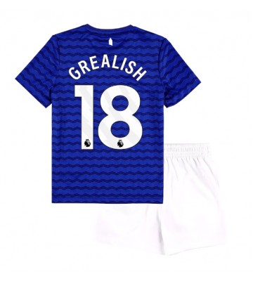Everton Jack Grealish #18 Hjemmebanetrøje Børn 2025-26 Kortærmet (+ Korte bukser)